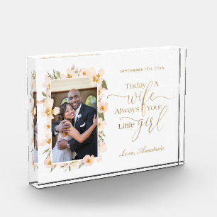 今日は妻、常に小さな女の子フローラ フォトブロック