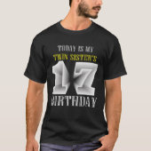 今日は姉の17歳の誕生日パーティー17Y Tシャツ (正面)