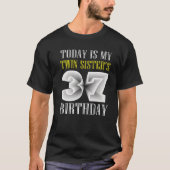 今日は姉の37歳の誕生日パーティー37Y Tシャツ (正面)