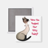 今日は子猫を抱いた? マグネット (正面/裏面)