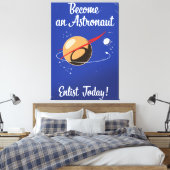 今日は宇宙飛行士の入場だ！ キャンバスプリント (インサイチュ (寝室))