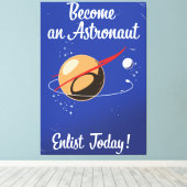 今日は宇宙飛行士の入場だ！ キャンバスプリント (インサイチュ (ウッドフロア))