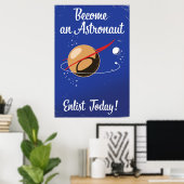 今日は宇宙飛行士の入場だ！ ポスター (ホームオフィス)