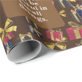 今日は小事に忠義を尽くす。 ラッピングペーパー (ロールコーナー)