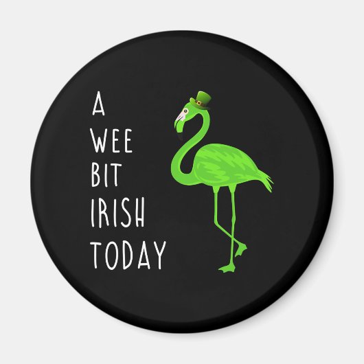 今日は少しアイルランド | St. Patty's Day Flamingo マグネット (正面)