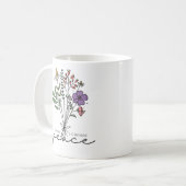 今日は平和を選択 コーヒーマグカップ (正面左)