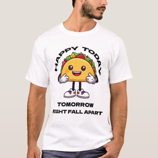 今日は幸せ Tシャツ (正面)