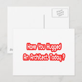 今日は建築家を抱き締めた？ ポストカード (正面/裏面)