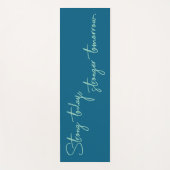 今日は強、明日は強パーソナライズされた ヨガマット (正面)