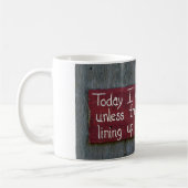 今日は心配しないサイン コーヒーマグカップ (左)