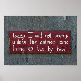 今日は心配しない ポスター