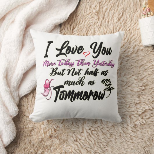今日は恋しい恋の引用文枕  クッション (ブランケット)