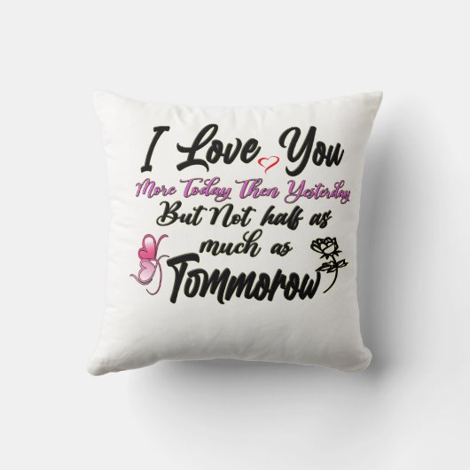 今日は恋しい恋の引用文枕  クッション (裏面)