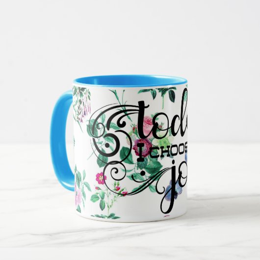 今日は悦びを選ぶ |フローラ マグカップ (正面左)