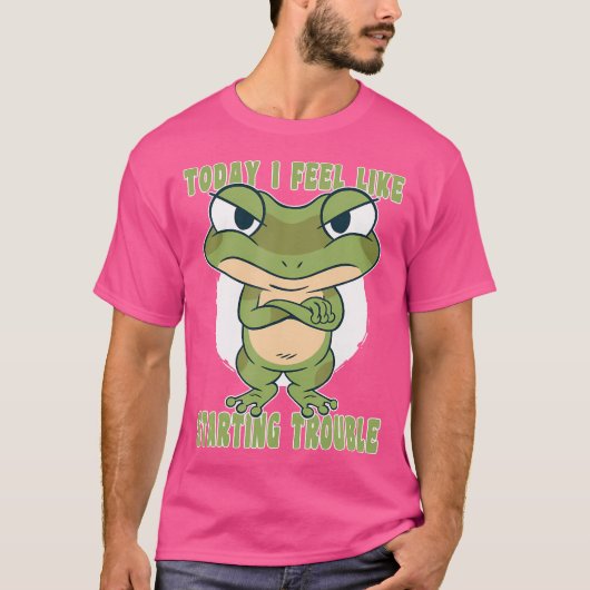 今日は感じ蛙に逢うのが好きだ Tシャツ (正面)
