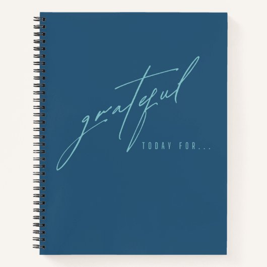今日は感謝している。ノートと感謝のジャーナル ノートブック (正面)