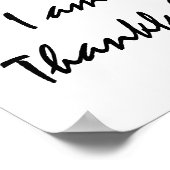 今日は感謝している。 ポスター (角)