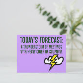 今日は打ち合わせが多くなる ポストカード (スタンド正面)