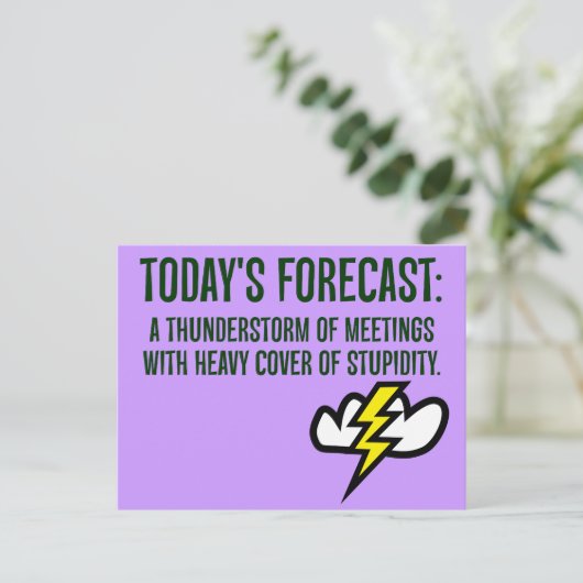 今日は打ち合わせが多くなる ポストカード (スタンド正面)