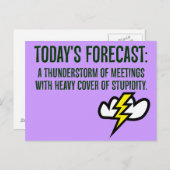 今日は打ち合わせが多くなる ポストカード (正面/裏面)