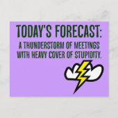 今日は打ち合わせが多くなる ポストカード (正面)