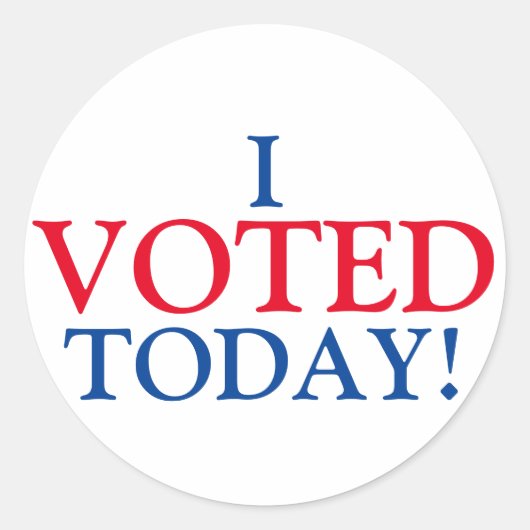 今日は投票だ! ラウンドシール (正面)