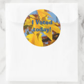 今日は投票！シール投票カスタムシール ラウンドシール (バッグ)