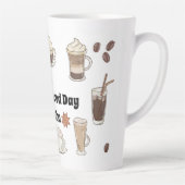 今日は抹茶に最適な日だ カフェラテマグ (右)