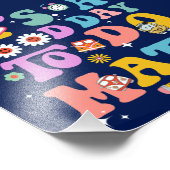 今日は数学の学校が楽おもしろいカラフルしい フォトプリント            (角)