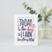 今日は新しい何かを学ぶ日です ポストカード (スタンド正面)