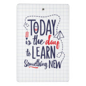 今日は新しい何かを学ぶ日です ミニクリップボード (裏面)