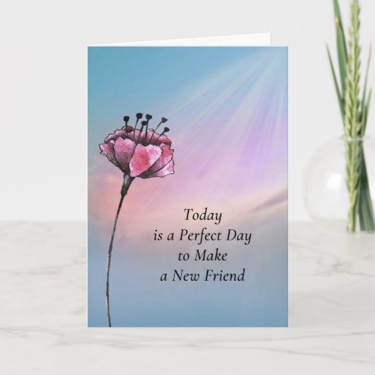 今日は新しい友だちを作る カード (正面)