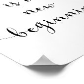 今日は新しい始まりだやる気を起こさせる ポスター (角)