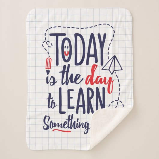 今日は新しい学日だ シェルパブランケット (正面)