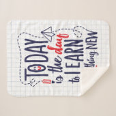 今日は新しい学日だ シェルパブランケット (正面(横))