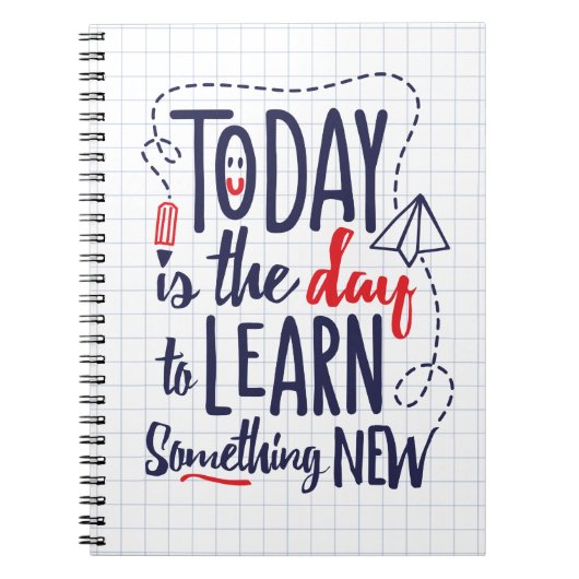 今日は新しい学日だ ノートブック (正面)