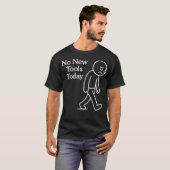 今日は新しい工具なし 笑えるメカニック 工具 Tシャツ (正面フル)