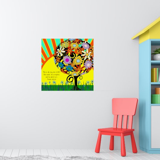 今日は新しい日だ主が作った日だ ポスター (子ども部屋1)