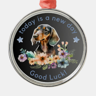 今日は新しい日だ メタルオーナメント