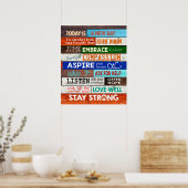 今日は新しい日のナース 感動的 ポスター (キッチン)