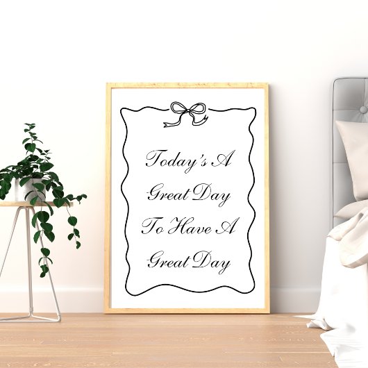 今日は日素晴らしのポスタ素晴らしー ポスター