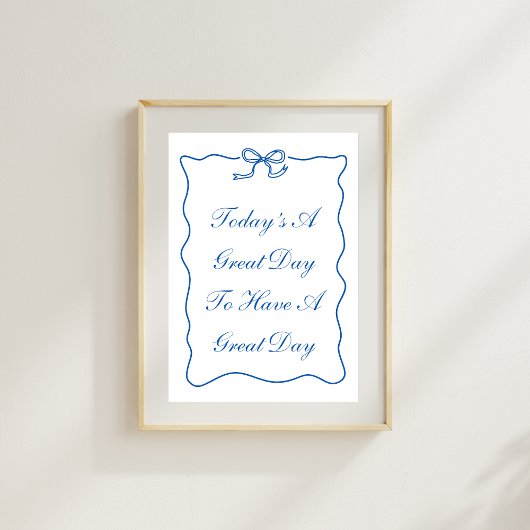 今日は日素晴らしのポスタ素晴らしー ポスター