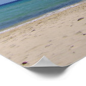 今日は日素晴らしビーチ ポスター (角)