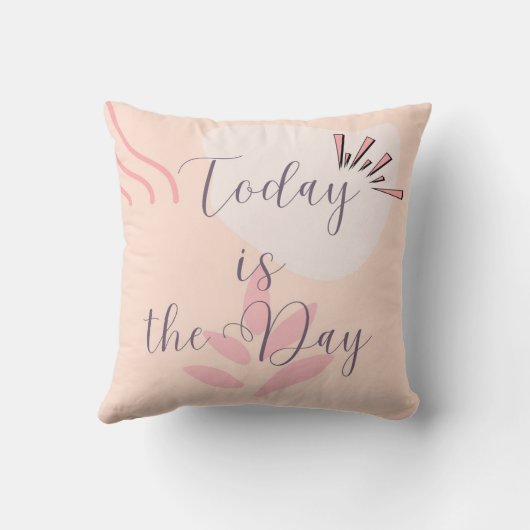 今日は日 クッション (裏面)