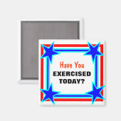 今日は明るい星のタッキーを運動したか マグネット (正面/裏面)