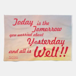 今日は明日の飾りタオル キッチンタオル