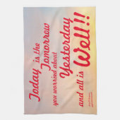 今日は明日の飾りタオル キッチンタオル (縦)