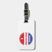 今日は曲り目を彫った ラゲッジタグ (正面縦)