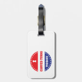 今日は曲り目を彫った ラゲッジタグ (裏面縦)