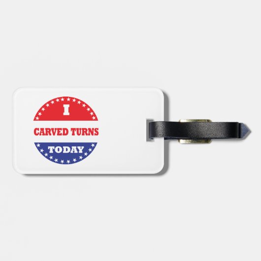 今日は曲り目を彫った ラゲッジタグ (裏面横)